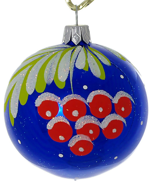 rowan glass christmas ball ornament blue glossy rowan glass christmas ball ornament blue glossy