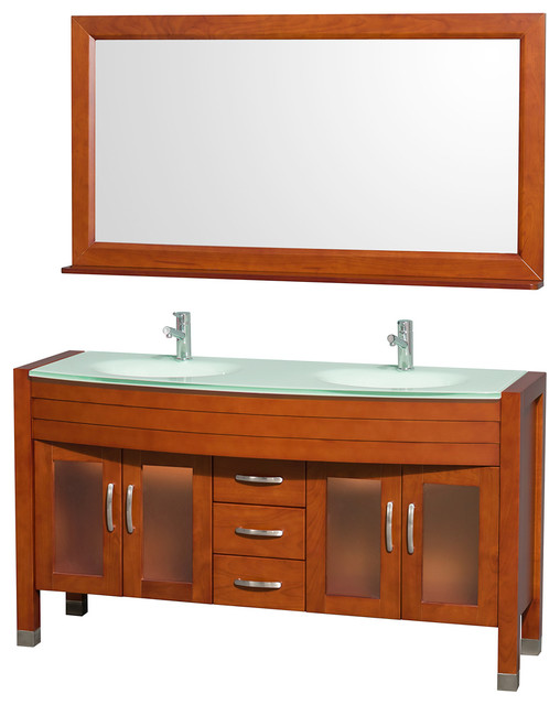 Daytona DBL Vanity 60 Modern Bathroom Vanities And Sink Consoles