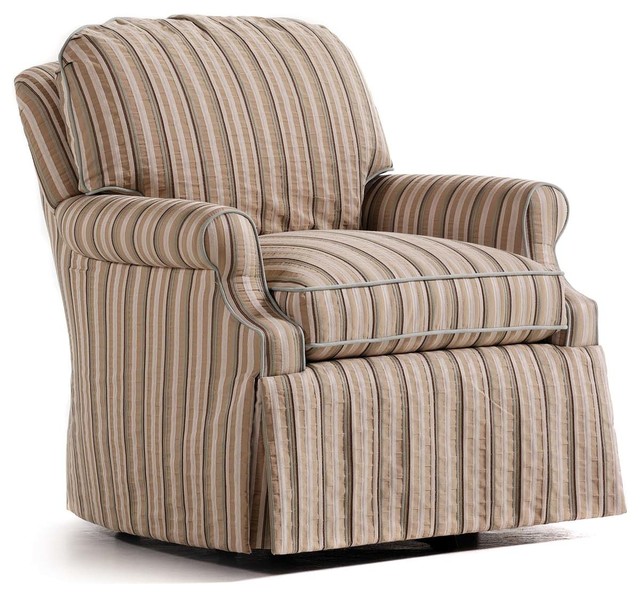 Jessica Charles Trisha Swivel Rocker Traditional Armchairs And
