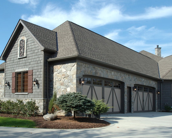 Two Toned Garage Doors Home Design Ideas, Pictures, Remodel and Decor