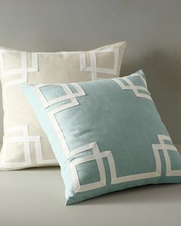 Garnet Hill Mandarin Decorative Pillow Cover - Modern - Scatter Cushions - by Garnet Hill