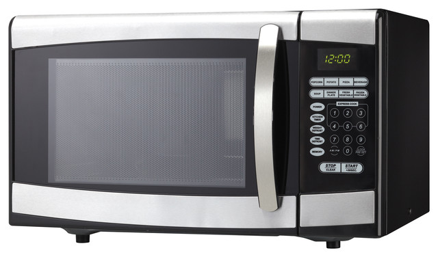 ... .ft. Microwave, Black With Stainess Steel traditional-microwave-ovens