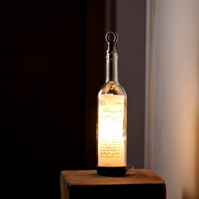 Wine Bottle Lamp Contemporary Table Lamps Other by John Meng Studio