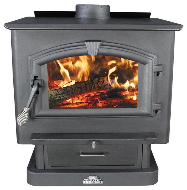 Wood Stove with Blower Contemporary Freestanding Stoves by ShopLadder