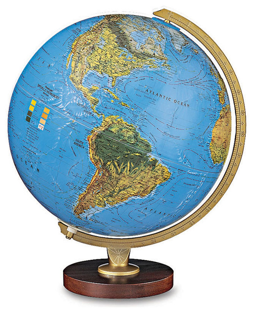 Livingston Illuminated Desktop World Globe Modern World Globes by