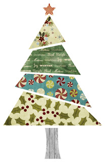 fabric patterned christmas tree wall sticker modern fabric patterned christmas tree wall sticker modern
