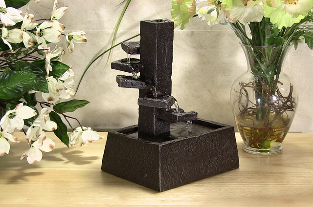 water pouring on steps tabletop fountain mediterranean water pouring on steps tabletop fountain mediterranean