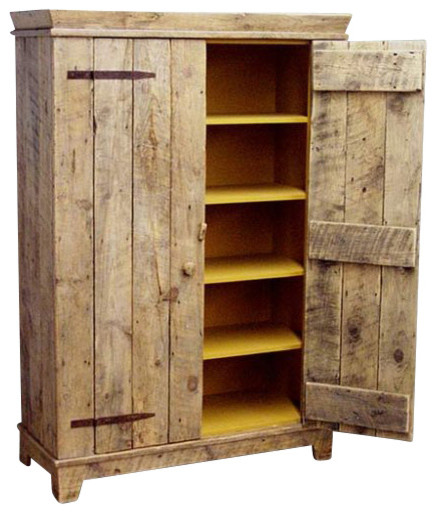 Rustic Barnwood Kitchen Cabinet - Rustic - Accent Chests And Cabinets 