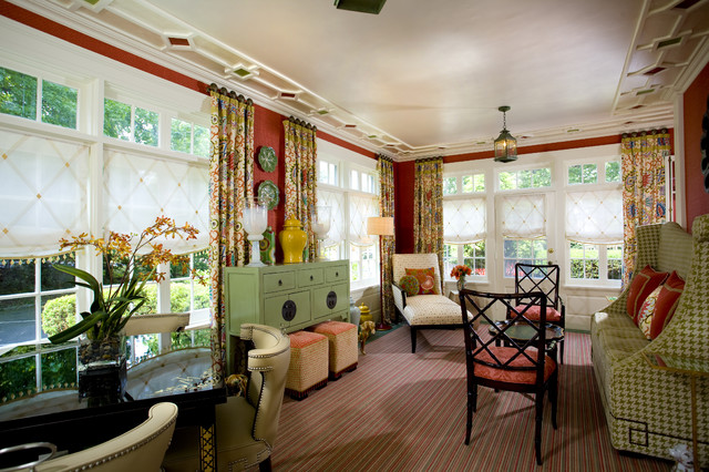 Eclectic Sunroom New York Colorful Sunroom eclectic-family-room