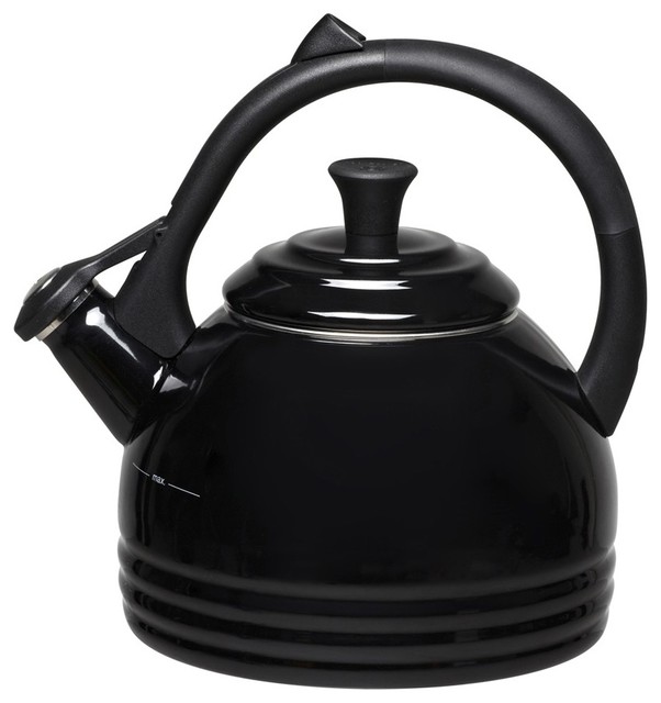 Le Creuset Peruh Stovetop Kettle Black Contemporary Kettles by Everten Online
