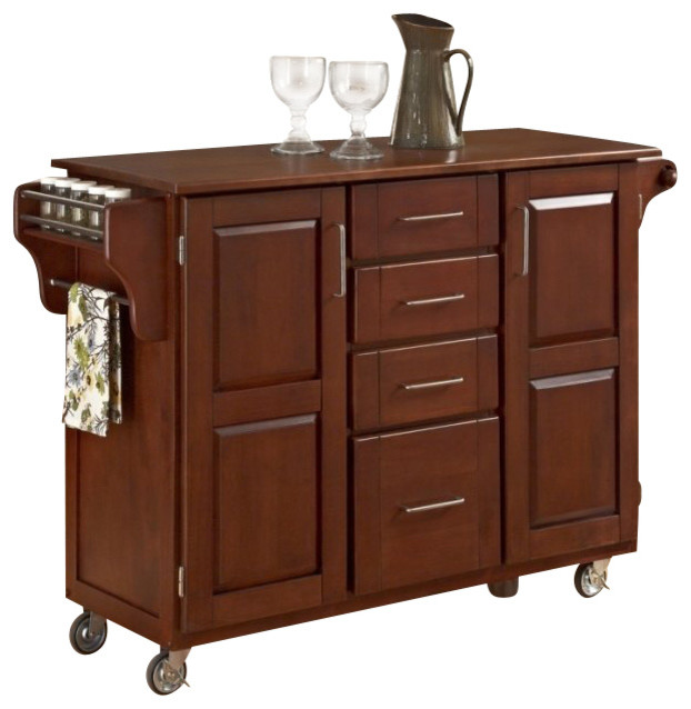 Home Styles CreateaCart in Warm Oak Finish with Oak Top