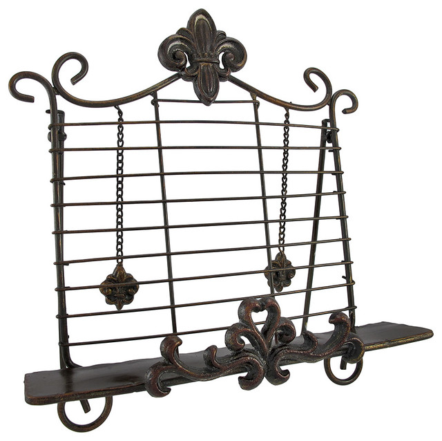 Decorative FleurdeLis Metal Cookbook Stand Book Holder Easel