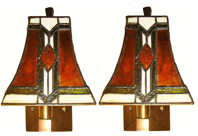 Pair Arts And Crafts Mission Style Sconces - Craftsman - Wall Sconces - by McKinley Square Home ...