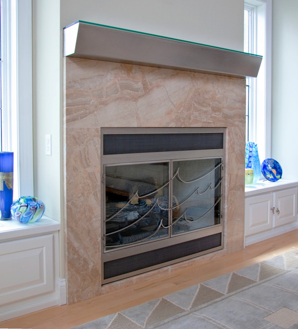 Modern Fireplace Surrounds Modern Indoor Fireplaces dc metro by