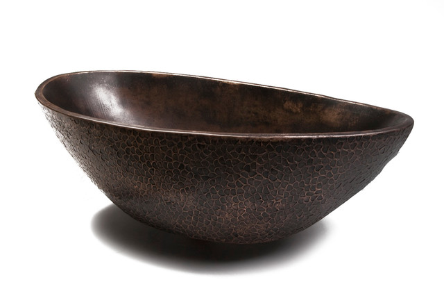Bronze Countertop Vessel Bathroom Sink modern-bathroom-sinks