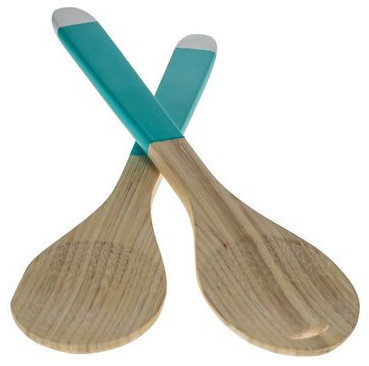 contemporary bamboo Bamboo  Salad serving utensils utensils serving Server