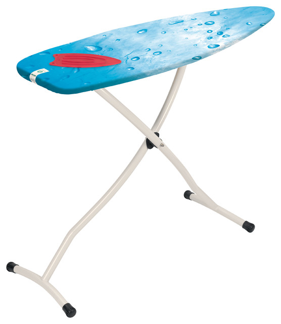 Brabantia Ironing Table, Silicone Pad, Ivory Frame, Ice Water Cover