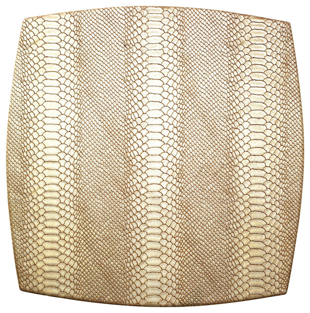 Kim Seybert Anaconda Metallic Gold Placemat Contemporary Placemats