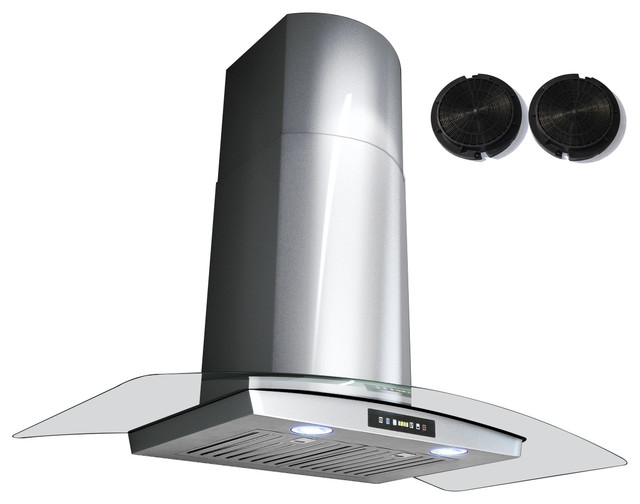 GV 30Inch Stainless Steel Wall Range Hood W/Carbon Filter For Ductless