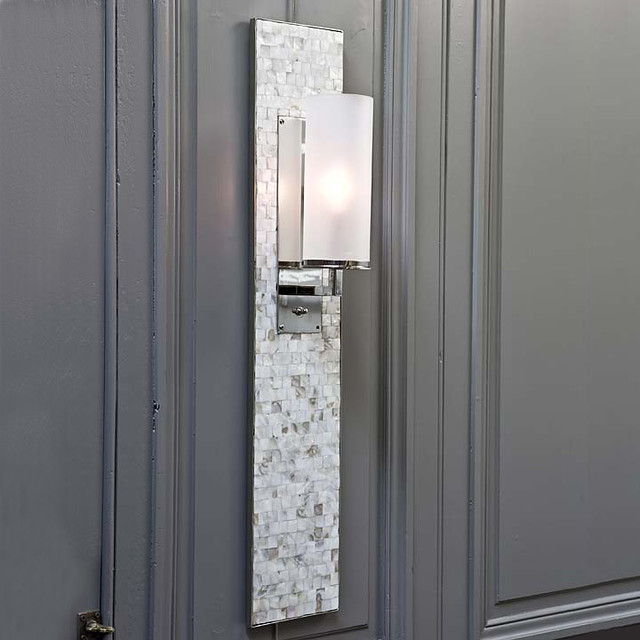 Regina Andrew Mother Of Pearl Panel Sconce Modern Wall Sconces by