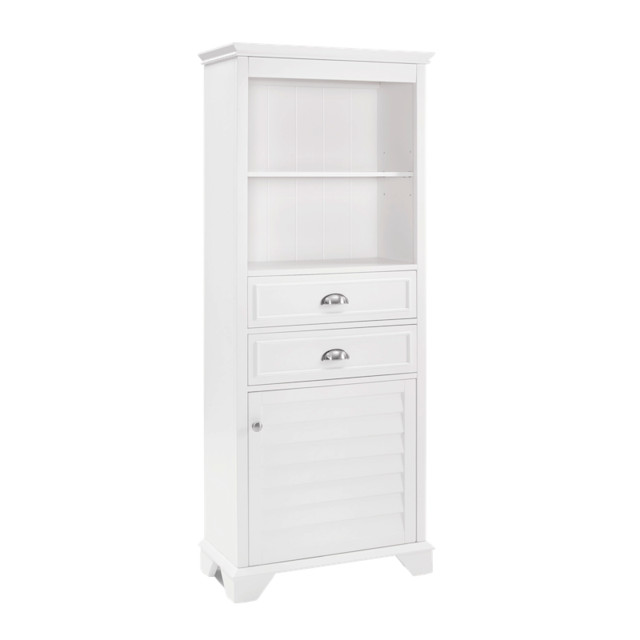 Lydia Tall White Modern Storage by Crosley