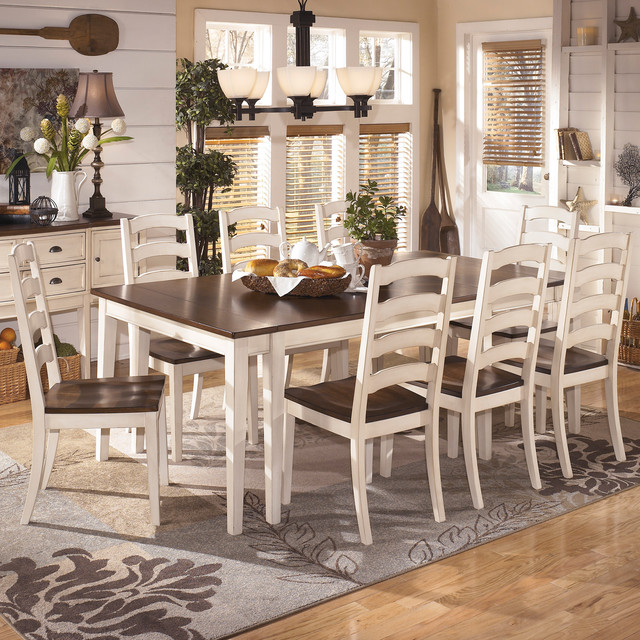 Signature Design by Ashley 'Whitesburg' White and Brown Dining Room