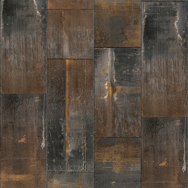 Metal oxidation wallpaper, natural, regular tapet af numerart ...