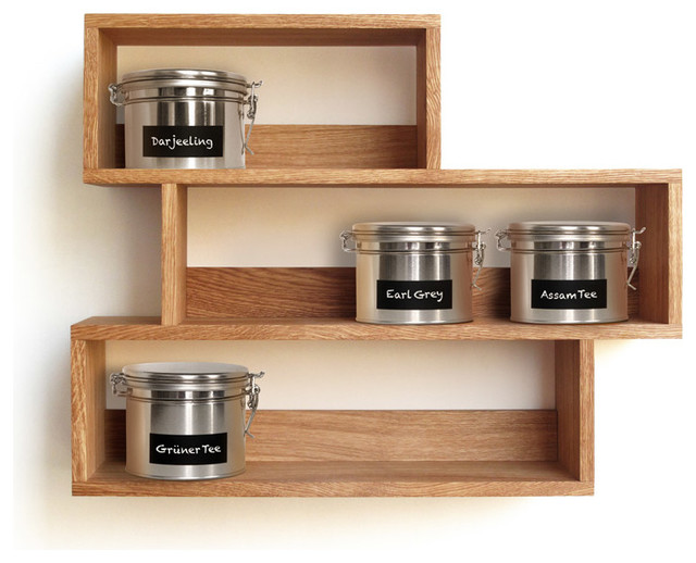 side by side Teeregal "Tea" Eiche - Modern - Wandregale - other metro