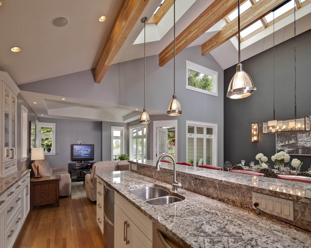 Pin By Corinne Baker On Kitchen Sky Lights Vaulted Ceiling