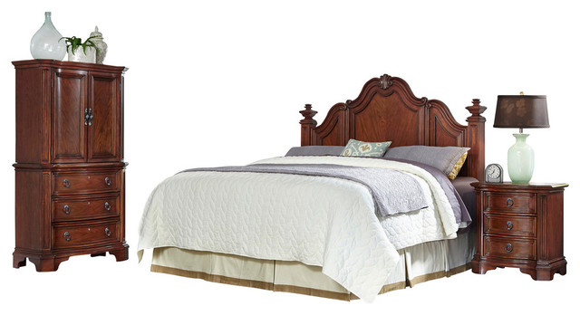 Santiago King California King Headboard Night Stand And