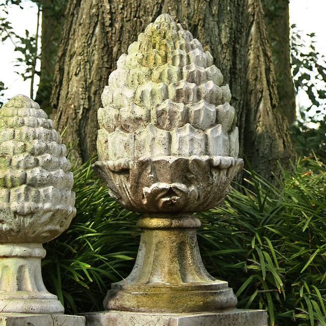 Acorn Finial Garden Statue Contemporary Garden Statues And Yard Art