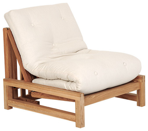 Linear - Single Seater Solid Birch Sofa Bed - Coastal ...