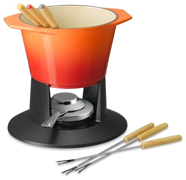 Le Creuset Fondue Pot Contemporary Fondue And Raclette Sets by