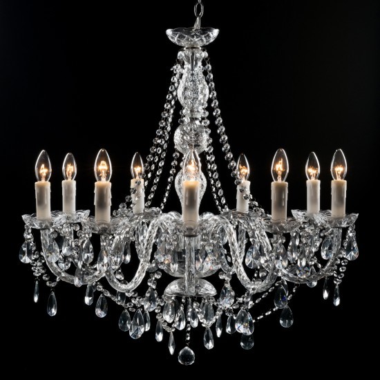 India Jane Clarence Chandelier 9 Light Traditional Chandeliers