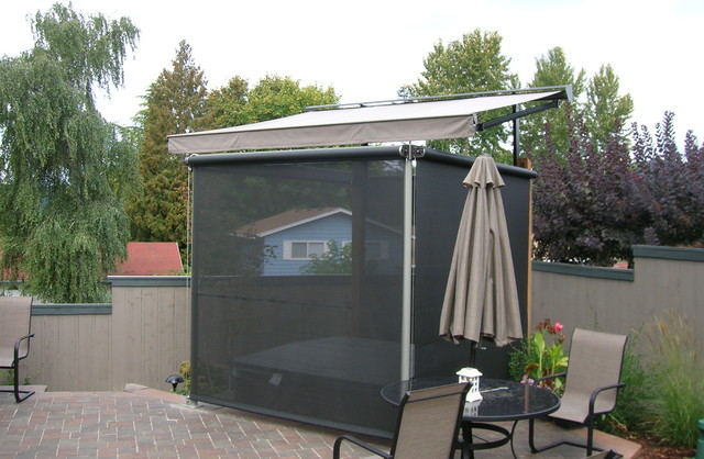 Hot Tub Cover And Privacy Screens Traditional Pool