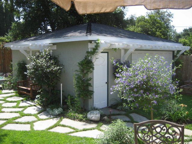 D'Urso Landscape Design contemporary-garage-and-shed