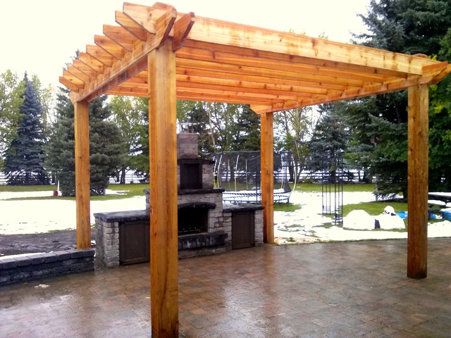 Pergola and Outdoor BBQ area