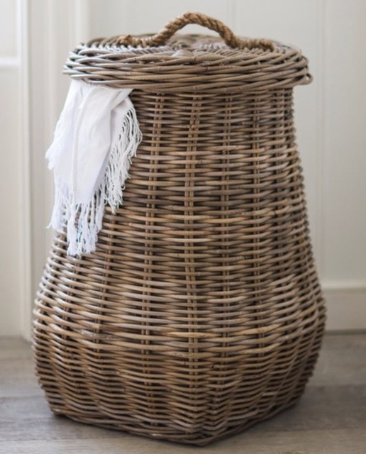 Bembridge Rattan Laundry Basket Modern Storage Baskets london