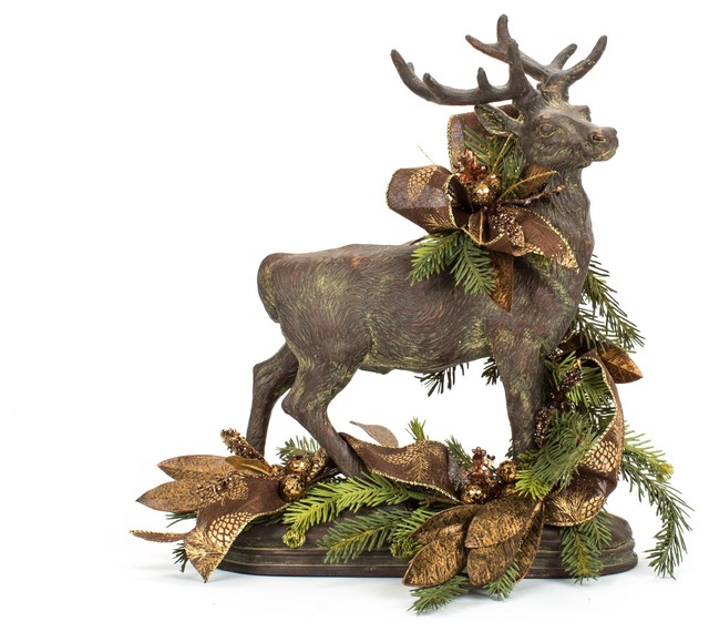one of a kind brown decorated christmas deer traditional one of a kind brown decorated christmas deer traditional