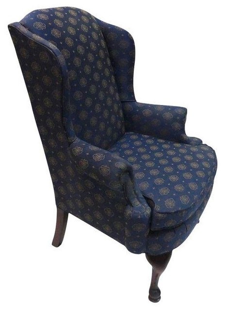 Used Vintage Broyhill Wingback Chair - Traditional - Living Room Chairs