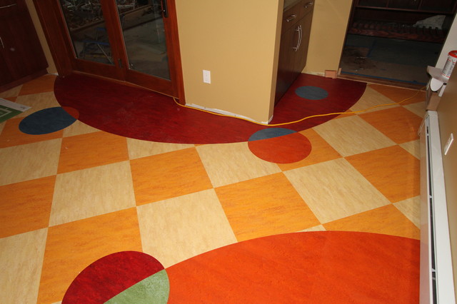 Custom Linoleum Kitchen Floor - Eclectic - Vinyl Flooring - other metro ...