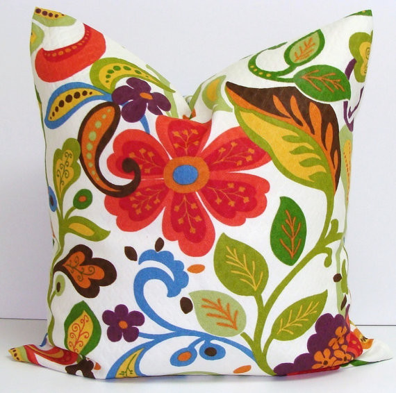 Floral Decorator Pillow by Elemen O Pillows Eclectic Outdoor