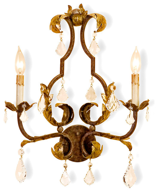 Tuscan Wall Sconce Transitional Wall Sconces by Bliss Home and Design
