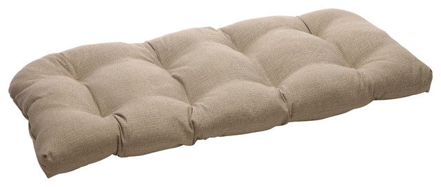 Monti Taupe Wicker Loveseat Cushion - Scandinavian - Outdoor Cushions And Pillows - by Pillow ...