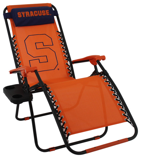 Syracuse Orangemen Zero Gravity Chair Contemporary Outdoor Folding