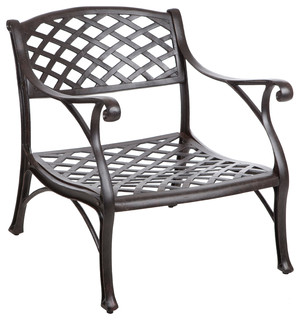 Biscay Cast Aluminum Deep Seating Chair With Cushions