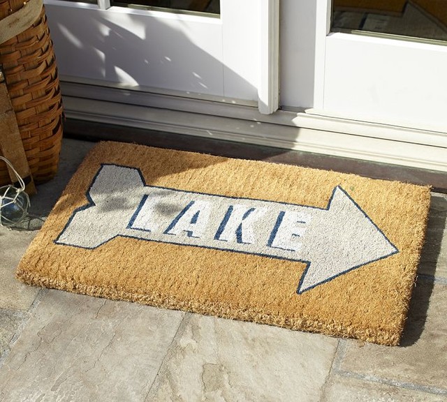 Lake Doormat Contemporary Door Mats sacramento by Pottery Barn
