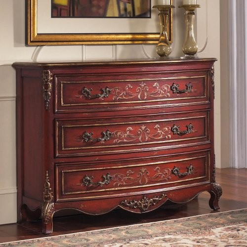 Pulaski Red Hand Painted Hall Chest Traditional Dressers by Hayneedle