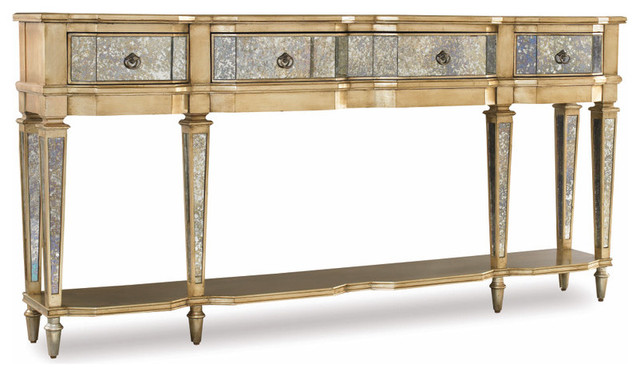 Three Drawer Thin Console - Victorian - Console Tables - by Benjamin Rugs and Furniture