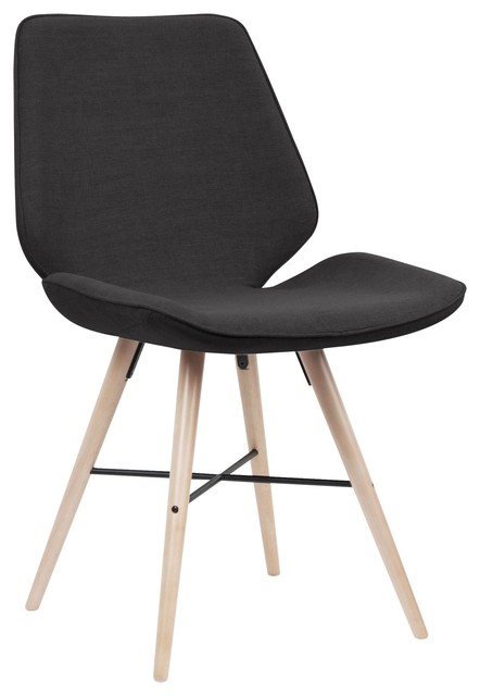 Stuhl tove anthrazit holzfuà eiche (2er set) Moderne küchenstühle
